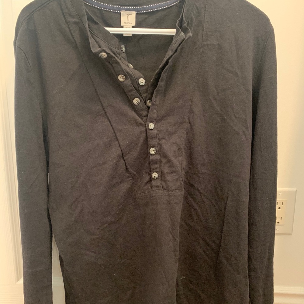 Tristan black men’s shirt